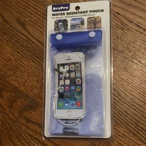 Water Resistant Phone Pouch - Blue